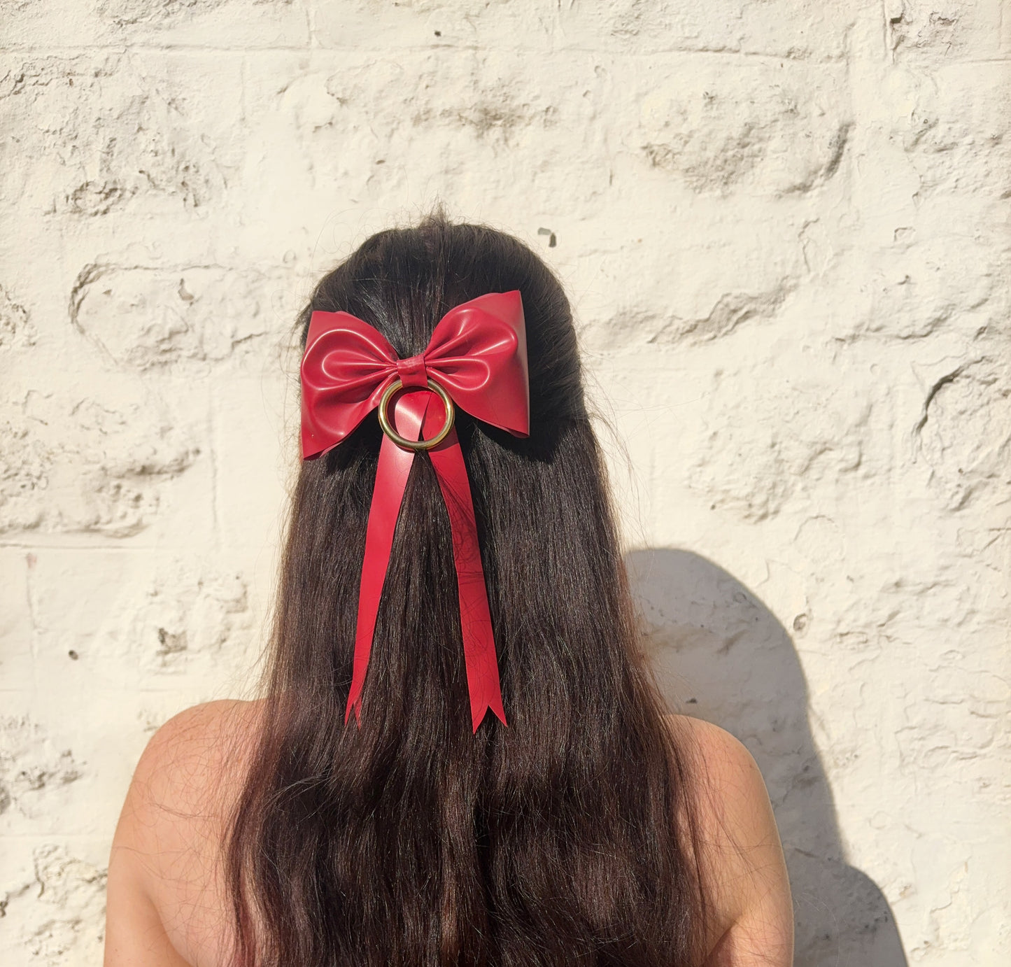 Latex O-ring Hair Bow