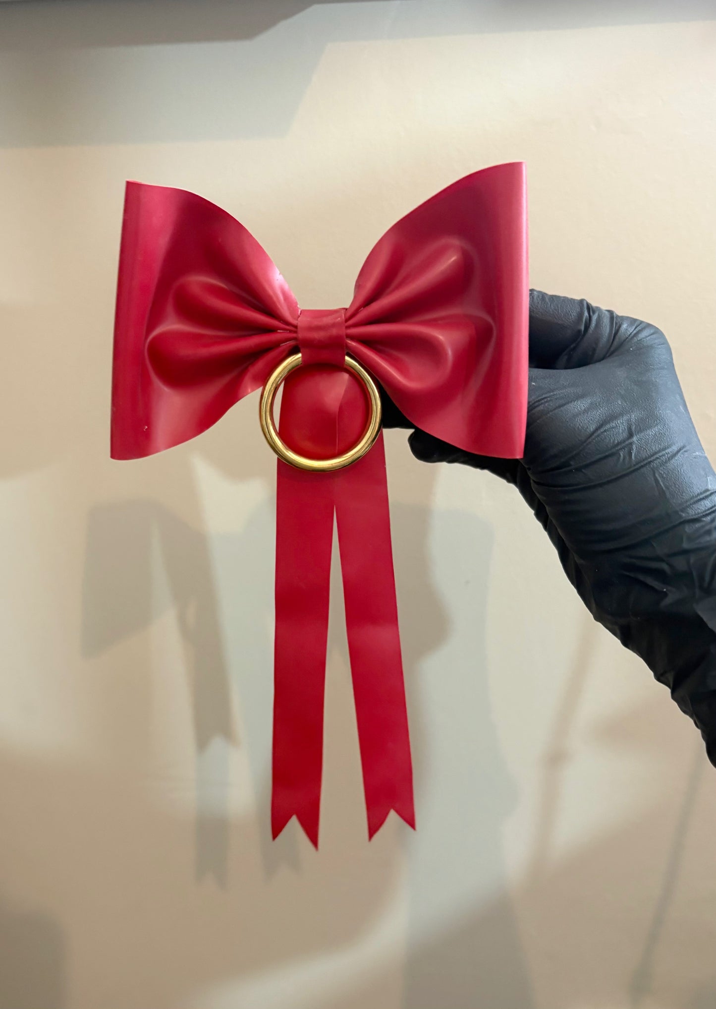 Latex O-ring Hair Bow