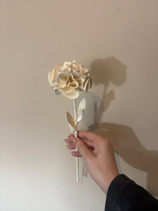 Latex Rose Style Flower with Stalk