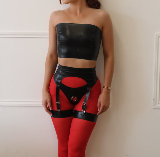 GARTER BELTS ForniKation Latex GARTER BELTS ForniKation Latex